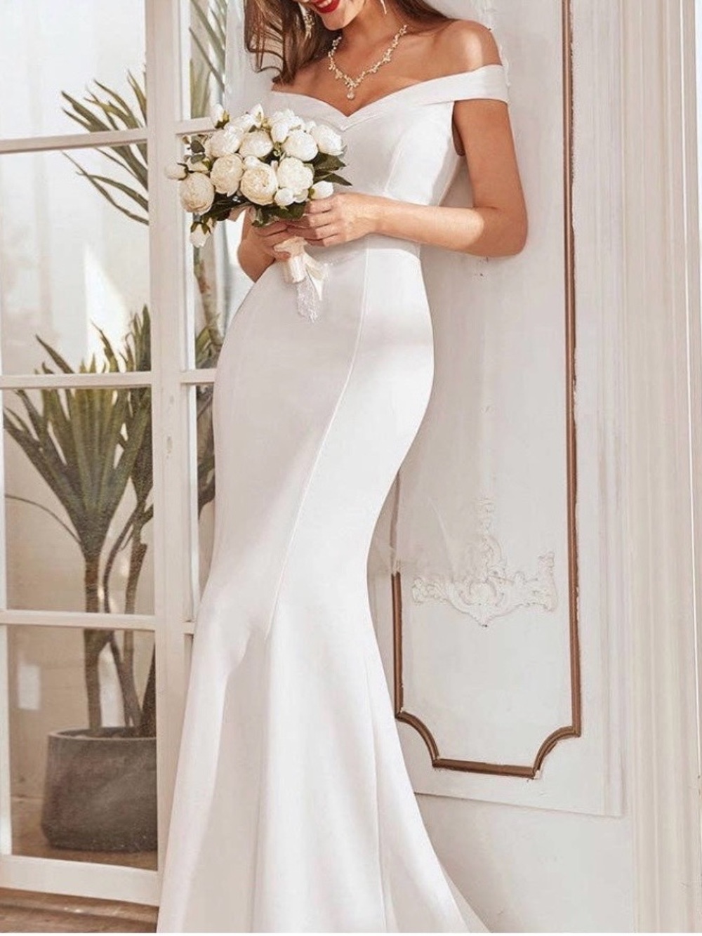 Ever Pretty Off-Shoulder Mermaid Gown